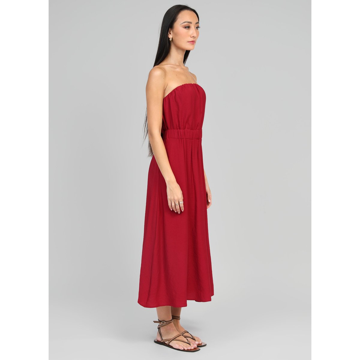 Robe Longue MILIKA rouge, AN'GE