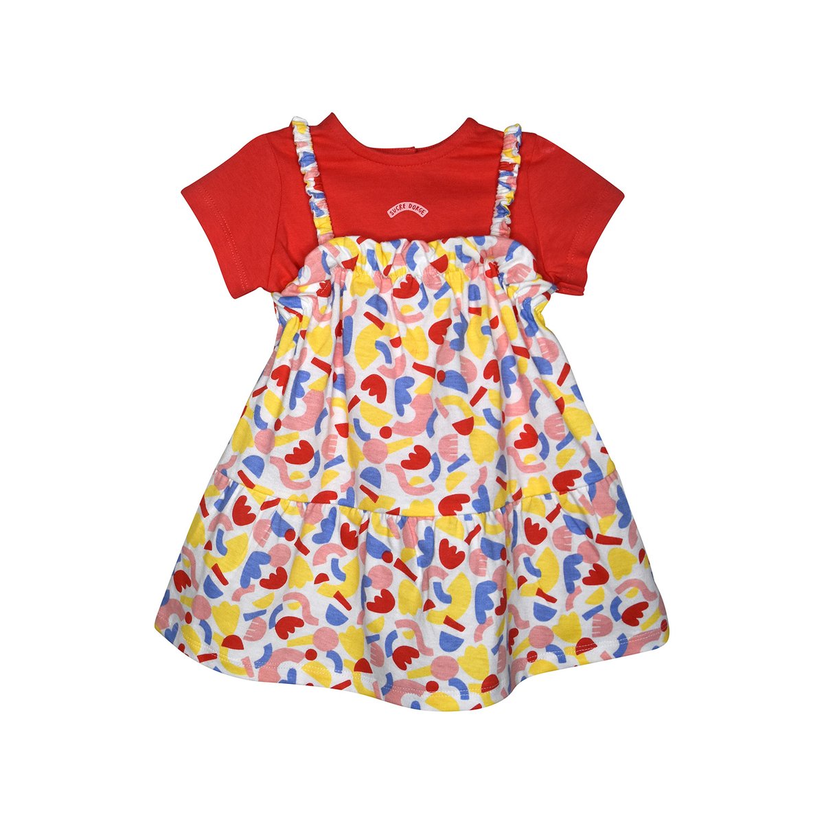 Tshirt robe lucinda bebe blanc, SUCRE D'ORGE