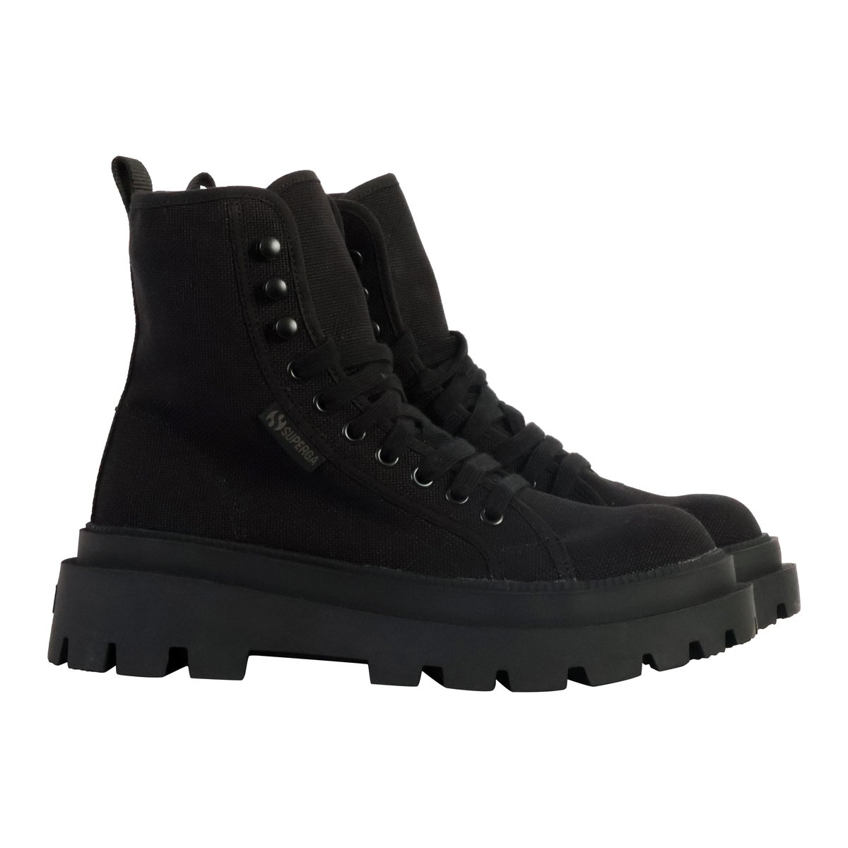 Bottine à Lacets Superga Alpina Apex High Vegan noir, SUPERGA