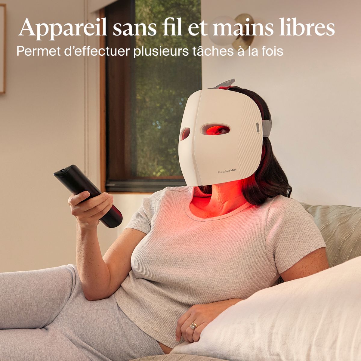 Masque LED TheraFace Mask couleur unique, THERAGUN
