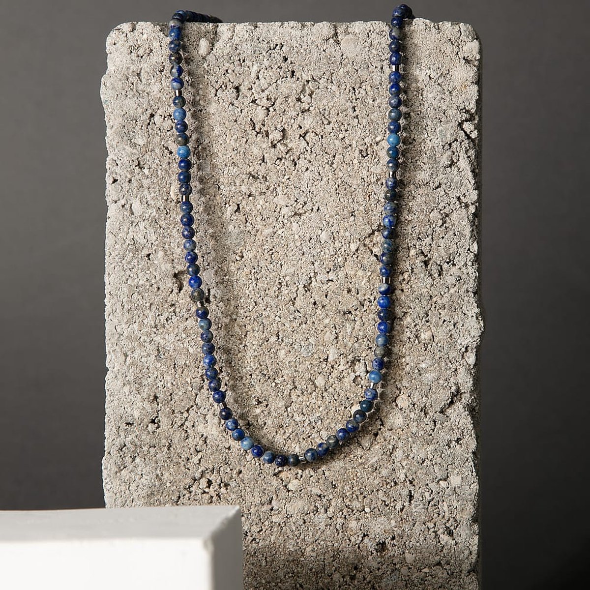 Colliers en Lapis Lazuli/lapis Lazuli/steel et Lapis Lazuli acier inoxydable, MORELLATO