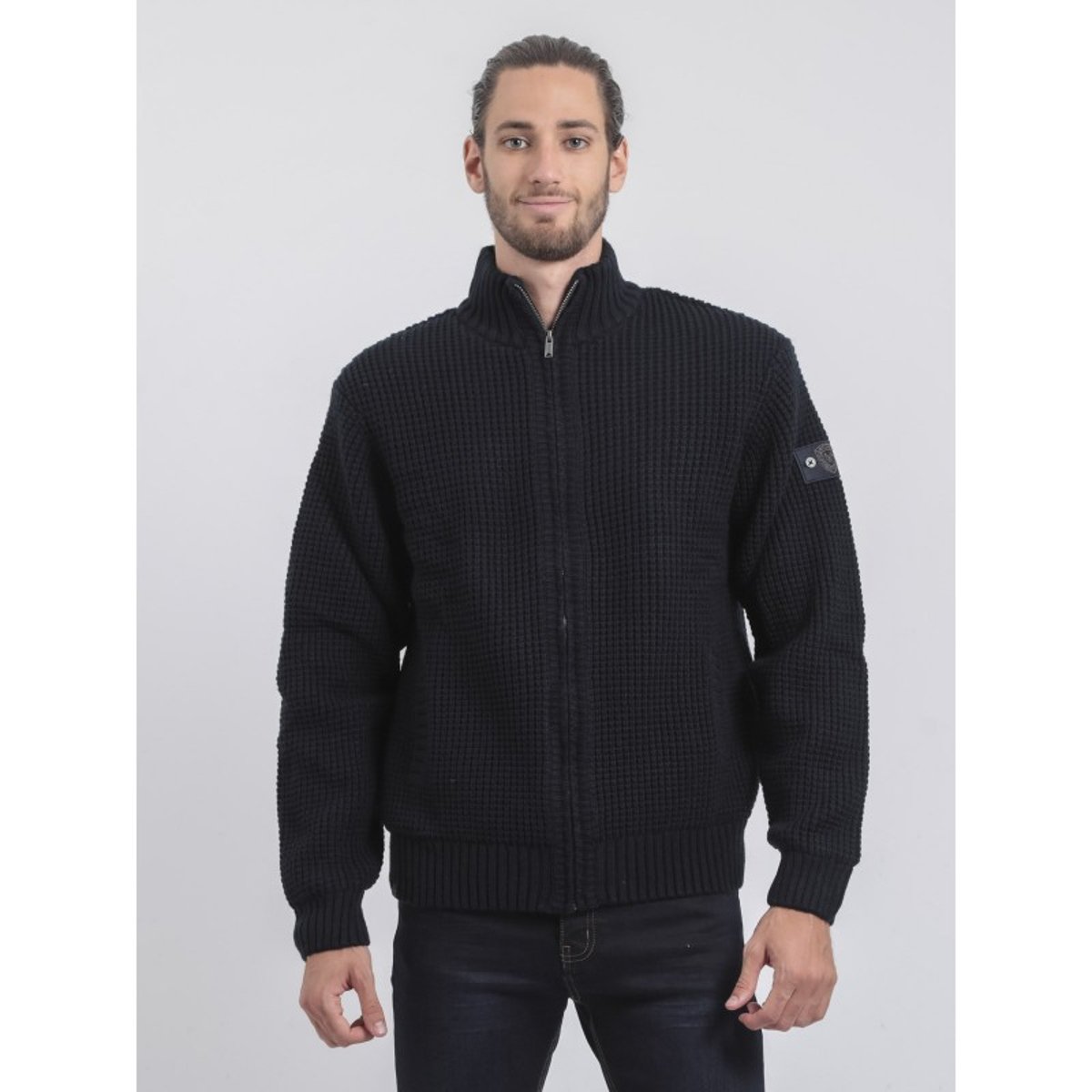 Gilet Zippé Col Montant Lunel bleu marine, RITCHIE