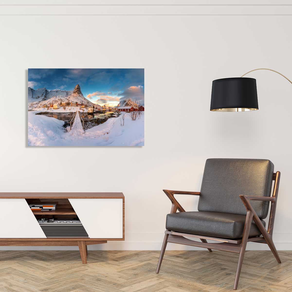 Tableau paysage Reine des Glaces tableau alu dibond, HEXOA
