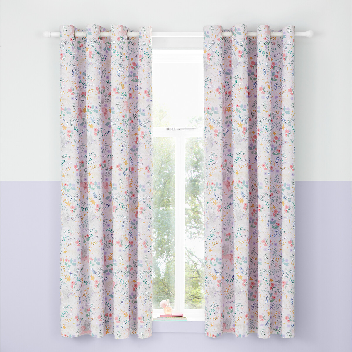 Fairytale Unicorn Curtains pink, CATHERINE LANSFIELD