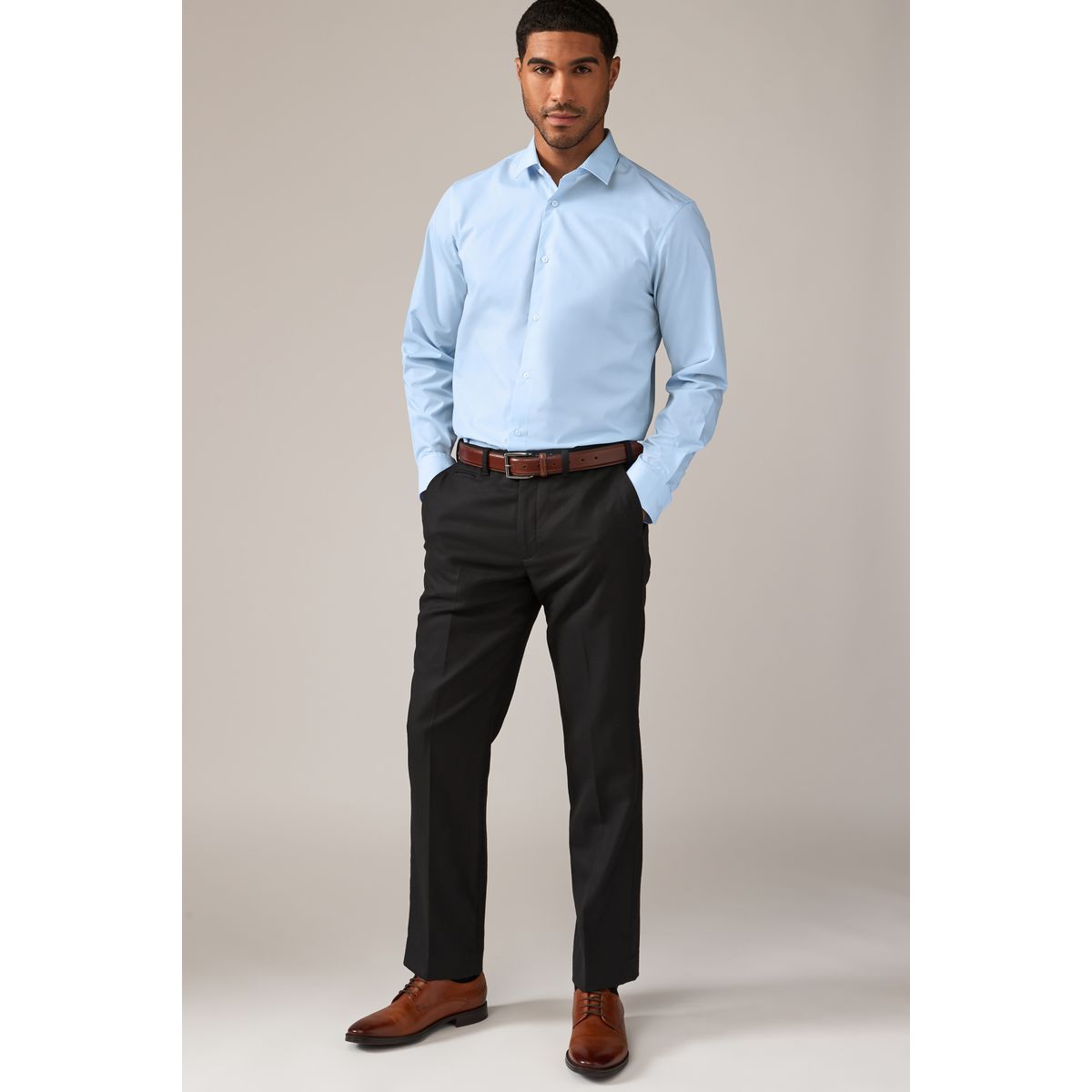 Chemise à poignets simples, lot de 2 rose/bleu, NEXT