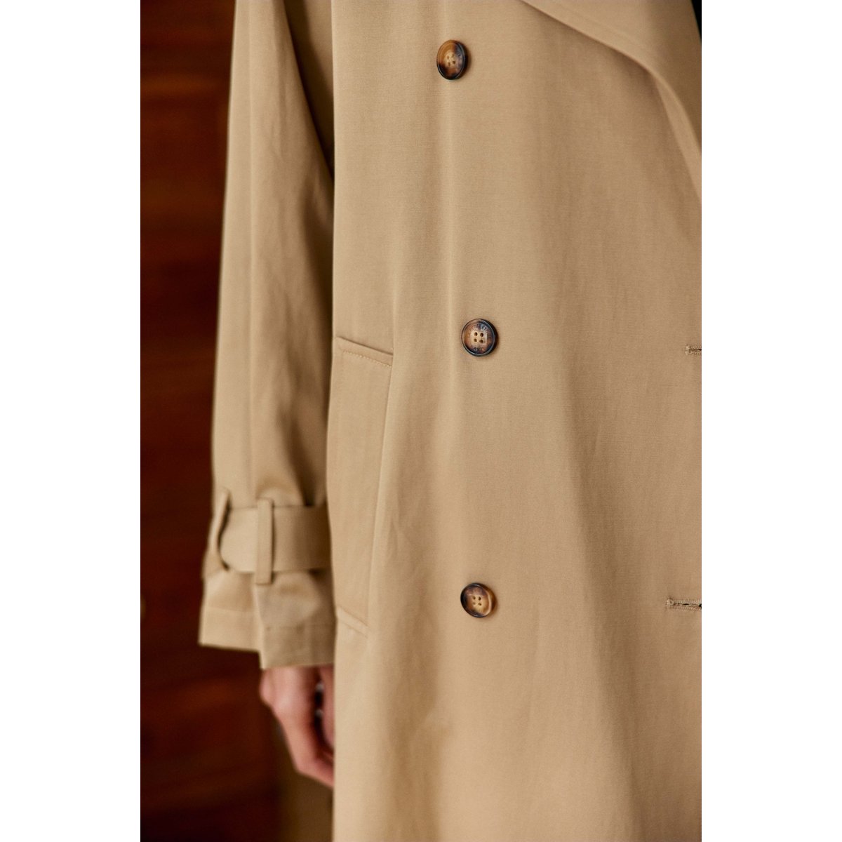 Trench col revers uni FARAGI 15-camel, LA PETITE ETOILE