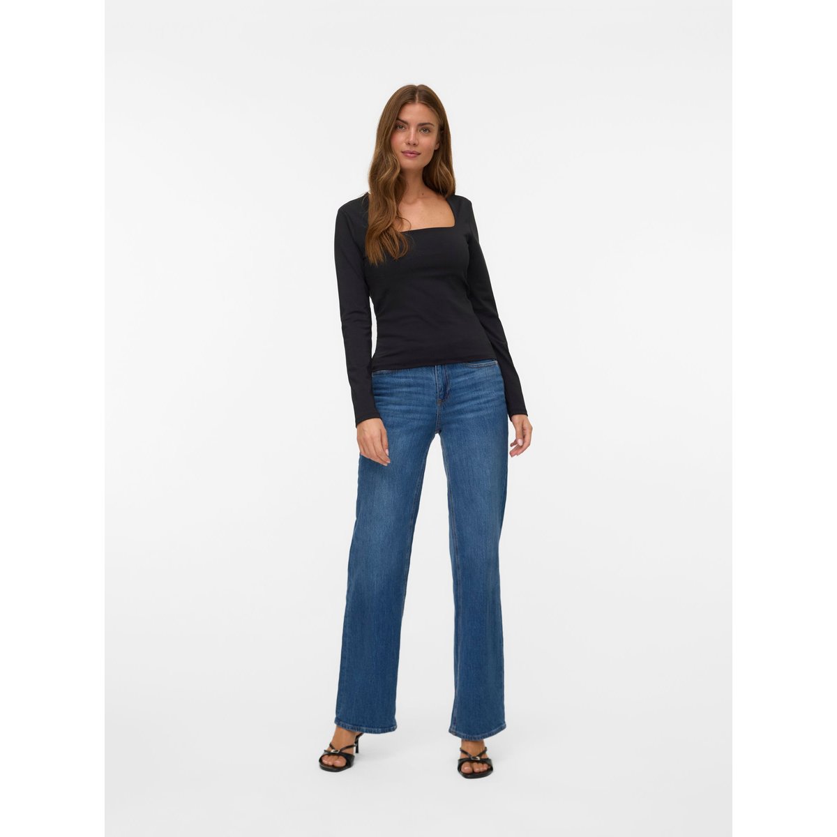 Top noire - black, VERO MODA