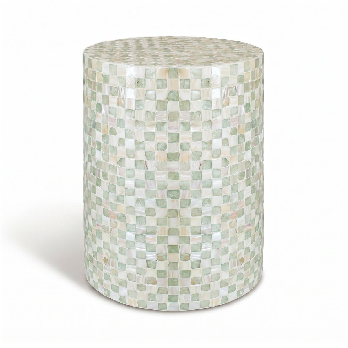 Meuble d'appoint en coquille de Capiz, ZINA vert, NOW'S HOME