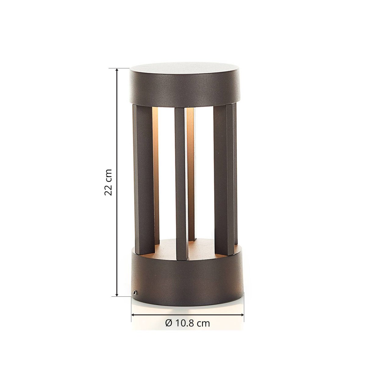 Luminaire extérieur en aluminium moderneLED anthracite, LINDBY