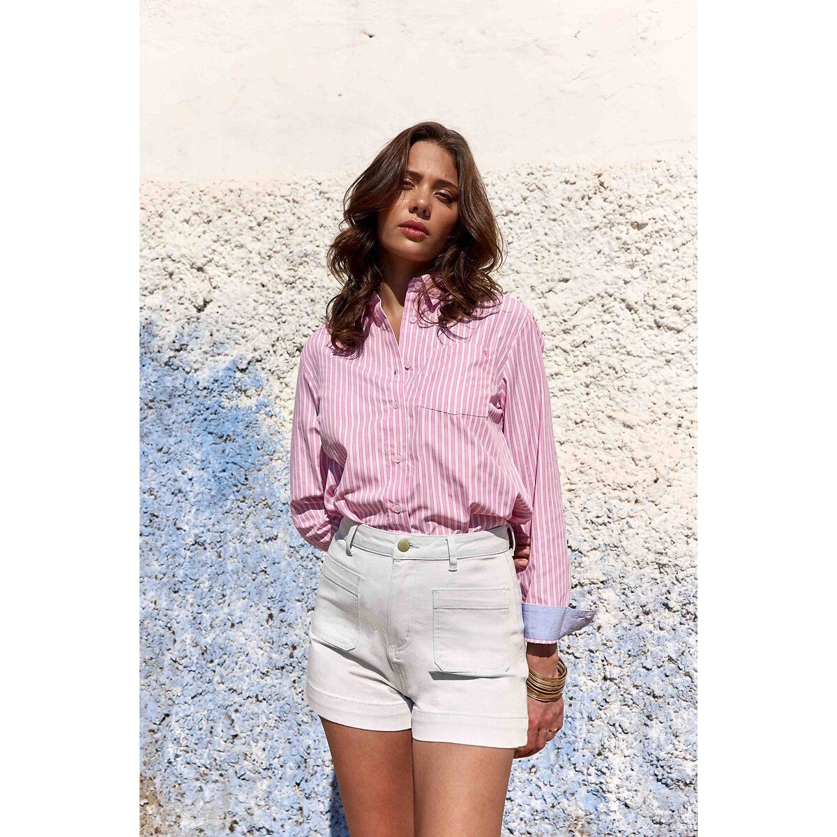 Serena Straight Shorts faded grey, LA PETITE ETOILE
