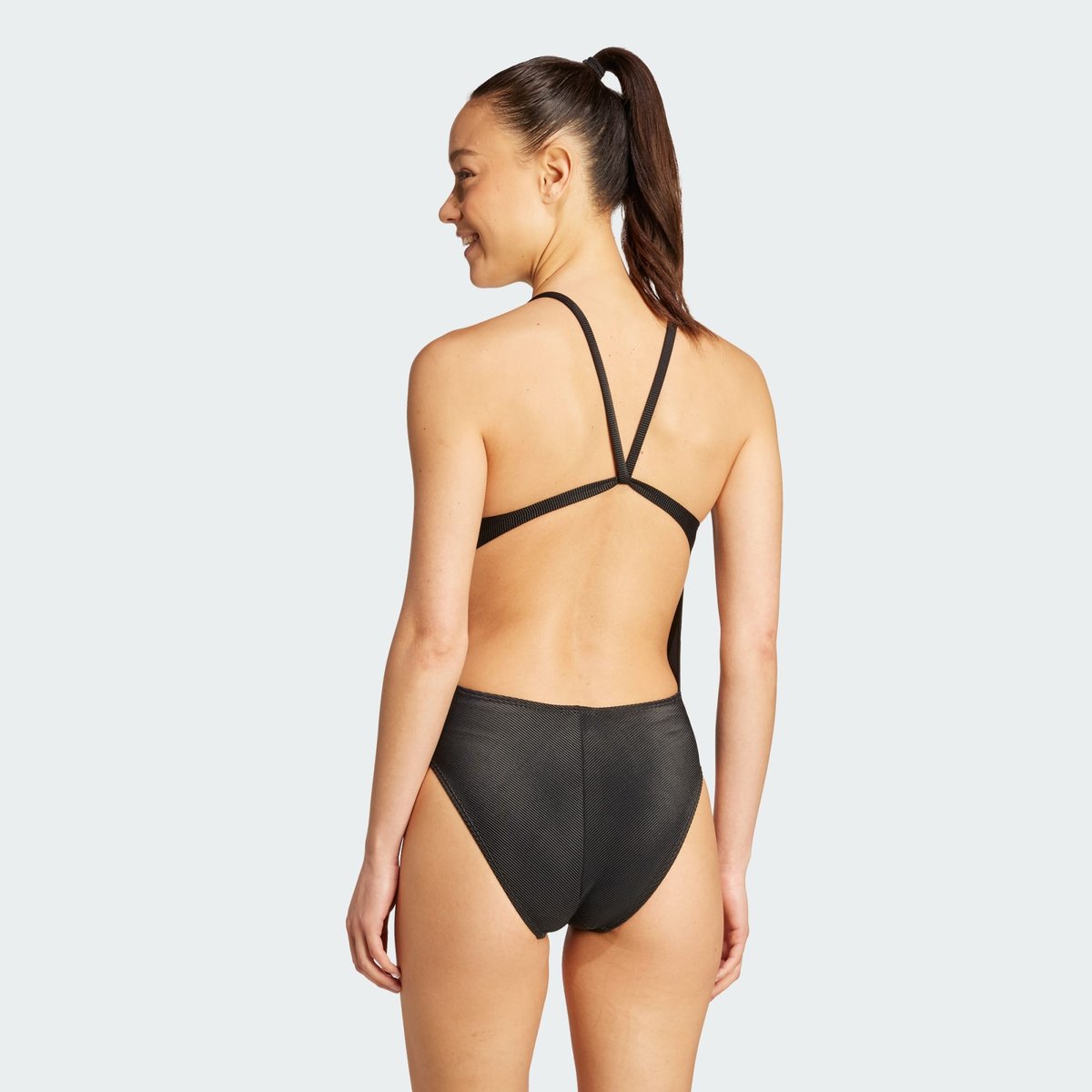 Maillot De Bain Bretelles Fines Matelassé Côtelé Iconisea black, ADIDAS SPORTSWEAR