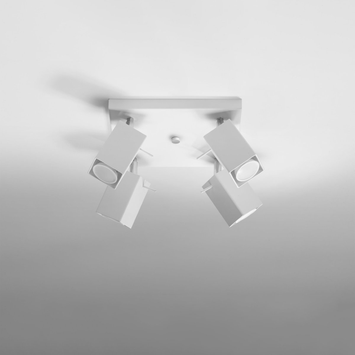 Plafonnier Acier Blanc GU10 4 Merida blanc, EDEN