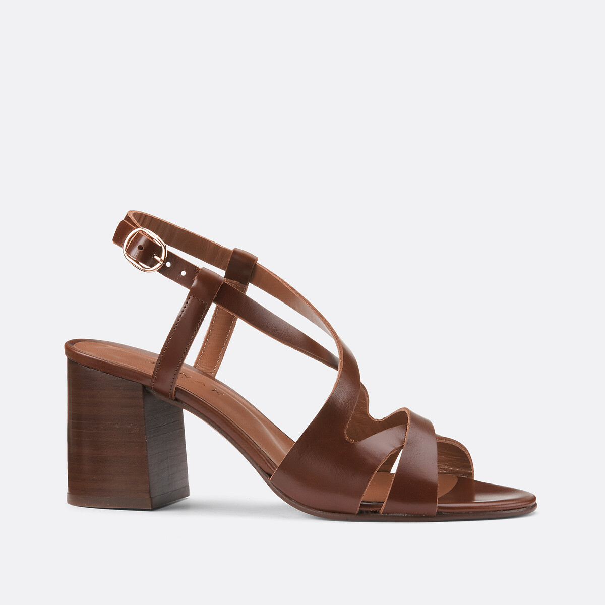 Sandales en cuir Delona marron, JONAK