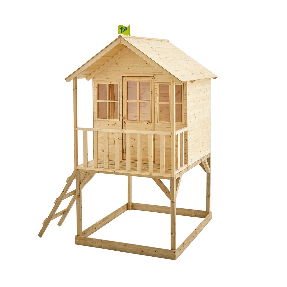 Maisonnette cabane sur pilotis COLLINE marron, TP TOYS