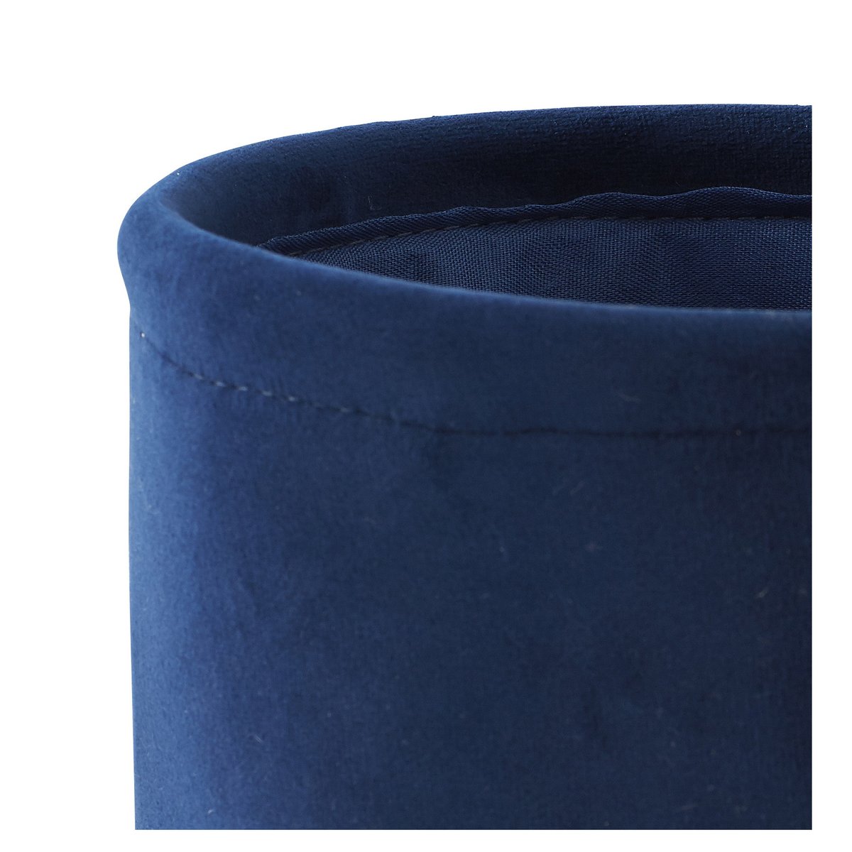 Panier de rangement en velours VELVET bleu, GUY LEVASSEUR