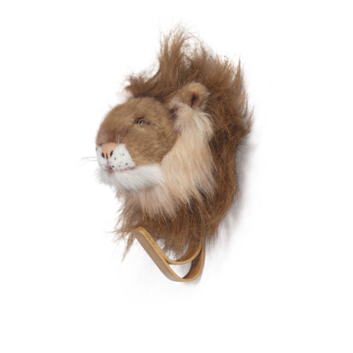 Patère peluche LION blanc, WILD AND SOFT