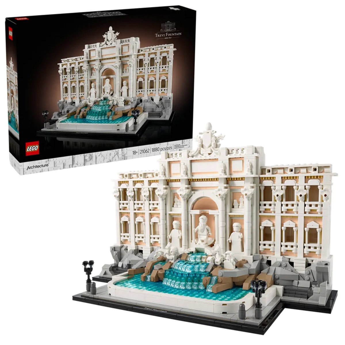 La fontaine de Trevi multicolore, LEGO