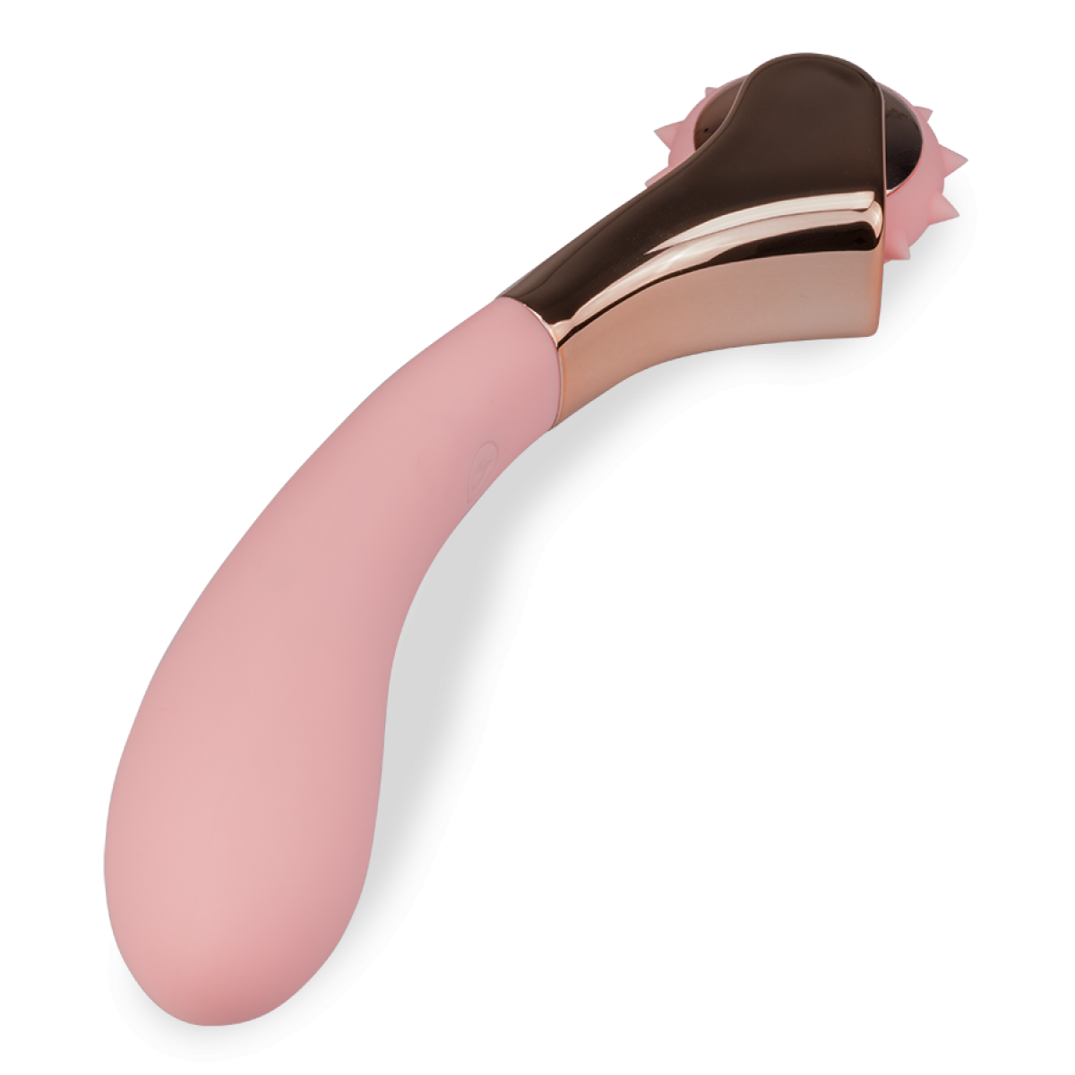 Vibromasseur puissant avec roulette de Wartenberg rose, LOVE AND VIBES