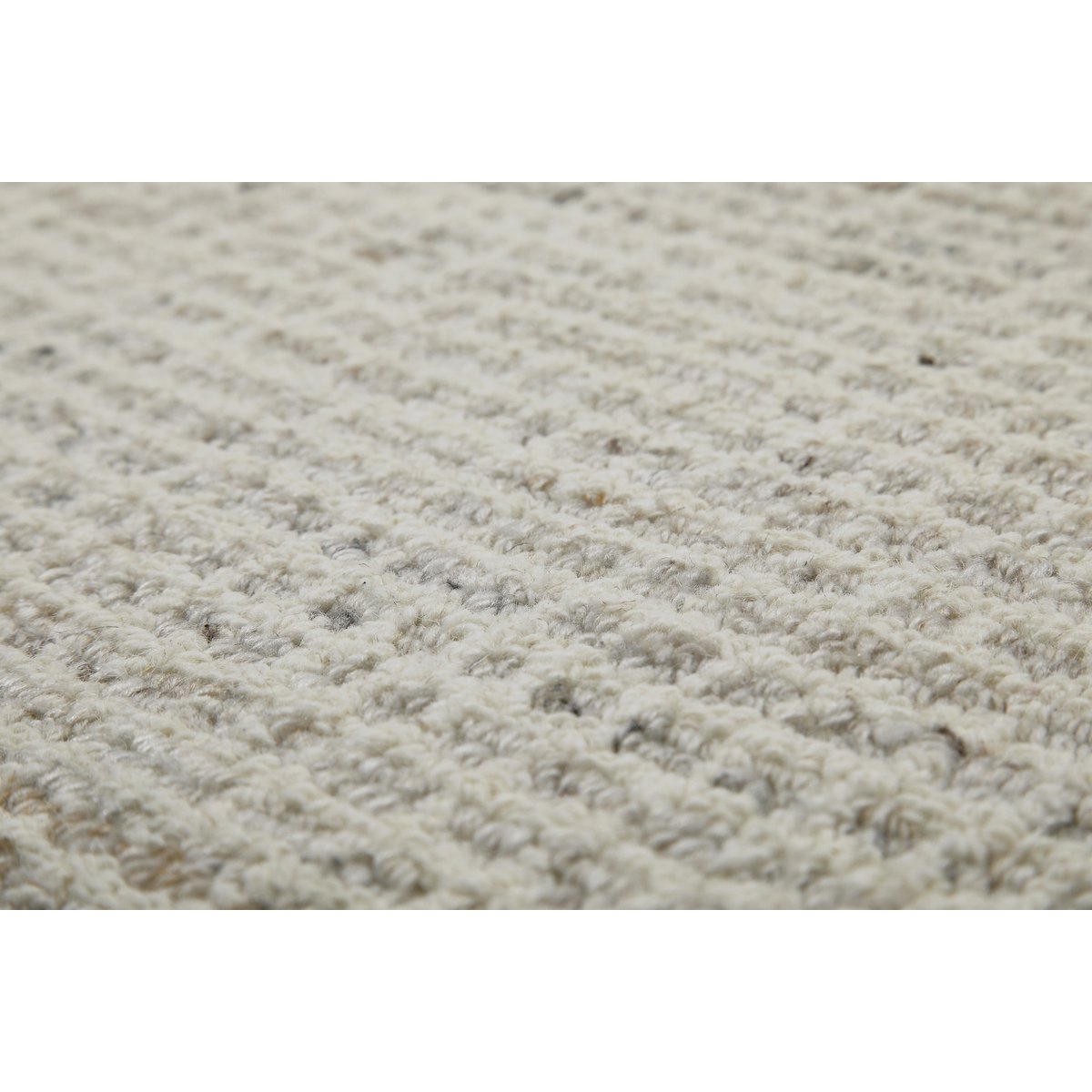 Tapis minimaliste à maille fine ,  Hamptons FOURTEEN greige chiné, WECON HOME
