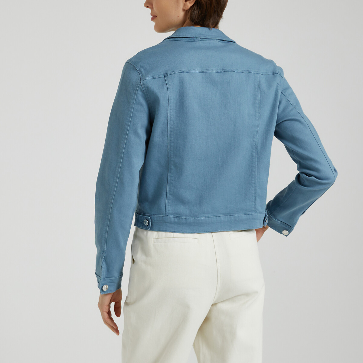 Veste courte, boutonnée bleu, VERO MODA