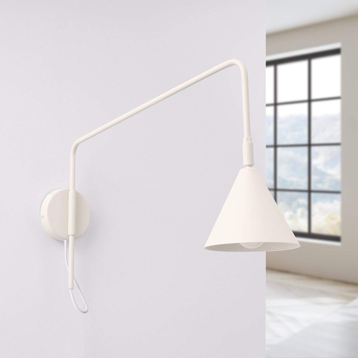 Applique murale Beige E14 1 NOX beige, EDEN