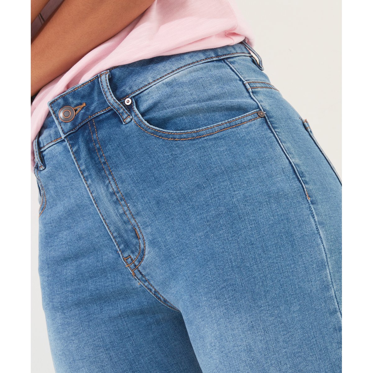 Jean Coupe Skinny en Contenu Recyclé marine, JOE BROWNS