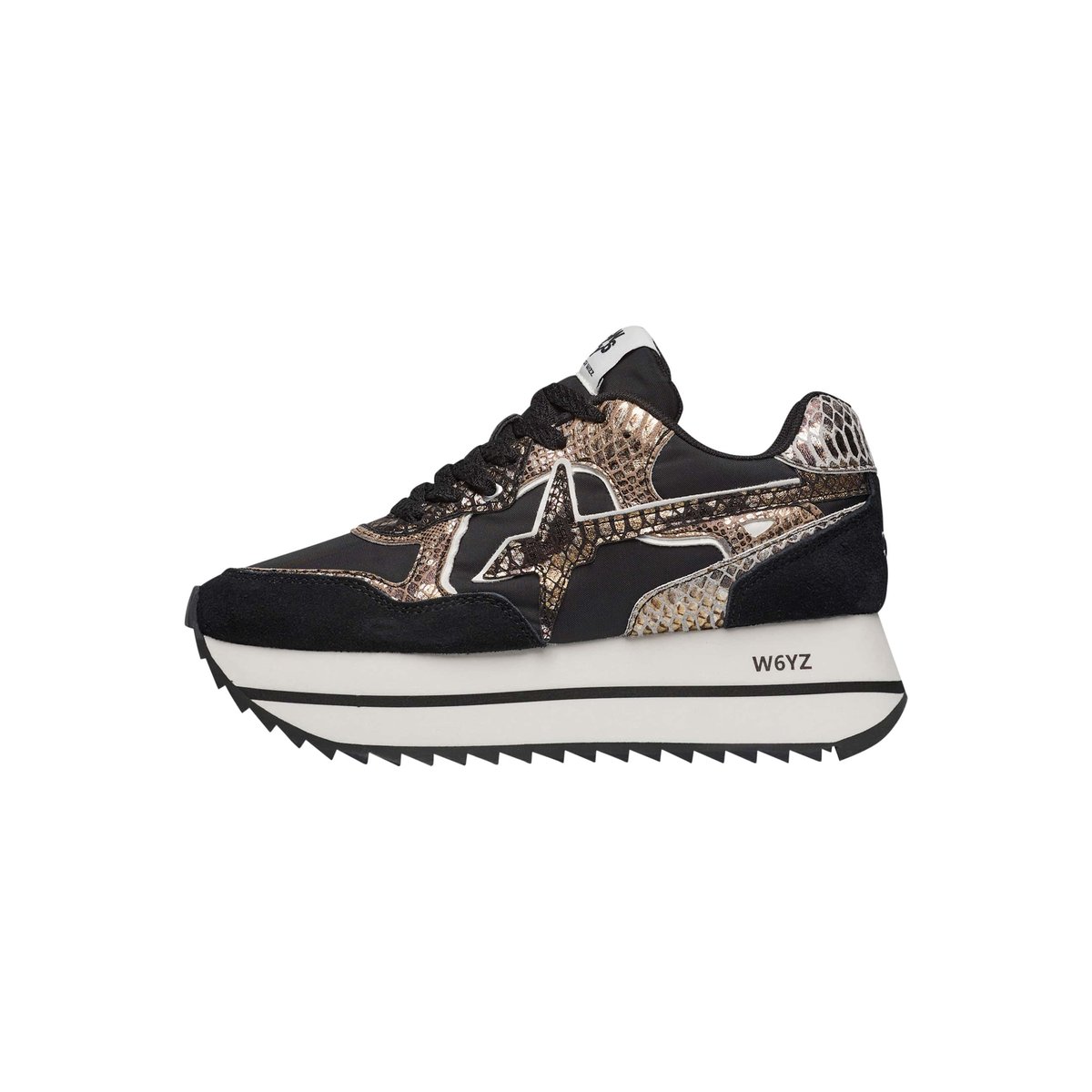 Baskets en tissu technique et daim DEVA W. noir, W6YZ