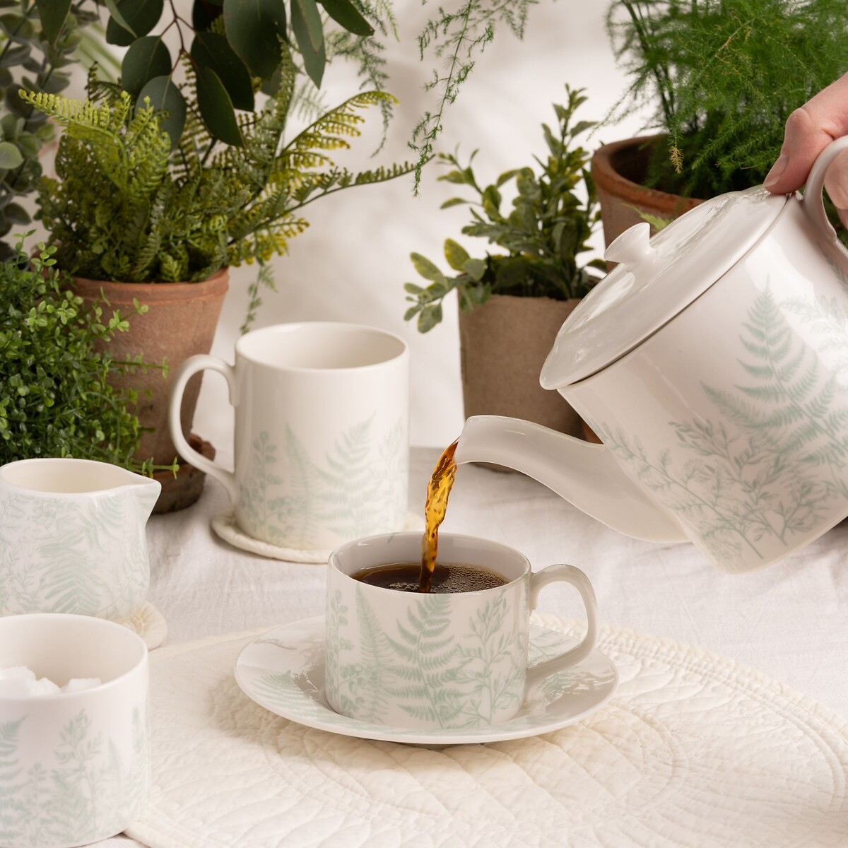 800ml Signature Botanical Teapot green, MARY BERRY