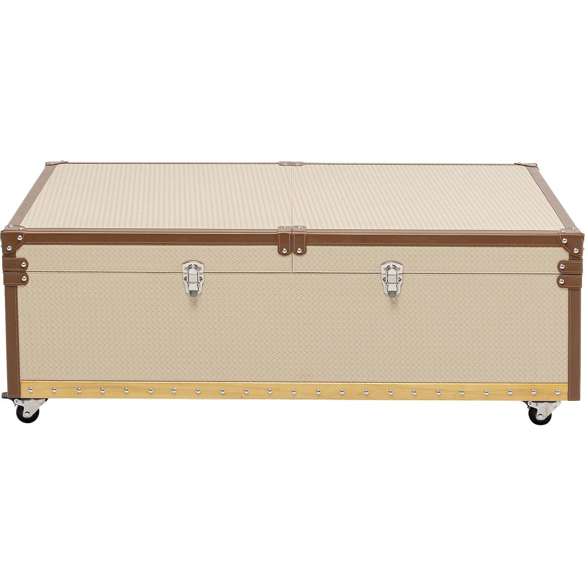 Table basse bar en simili, VENEZIA beige, KARE DESIGN