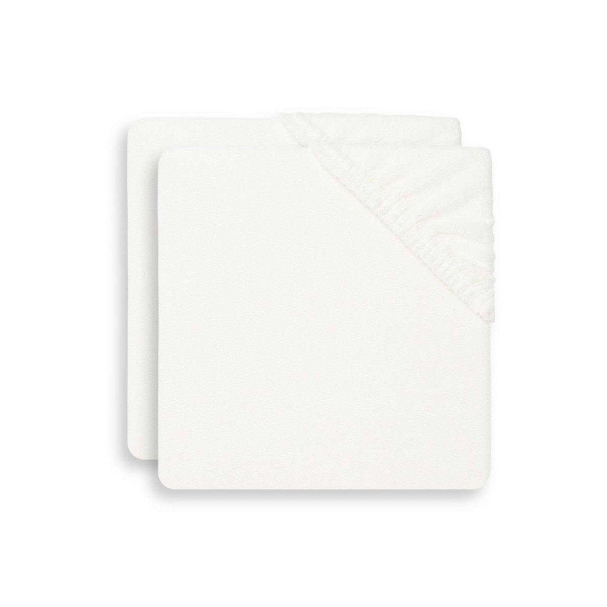 Lot de 2 housses matelas à langer éponge ivoire, JOLLEIN