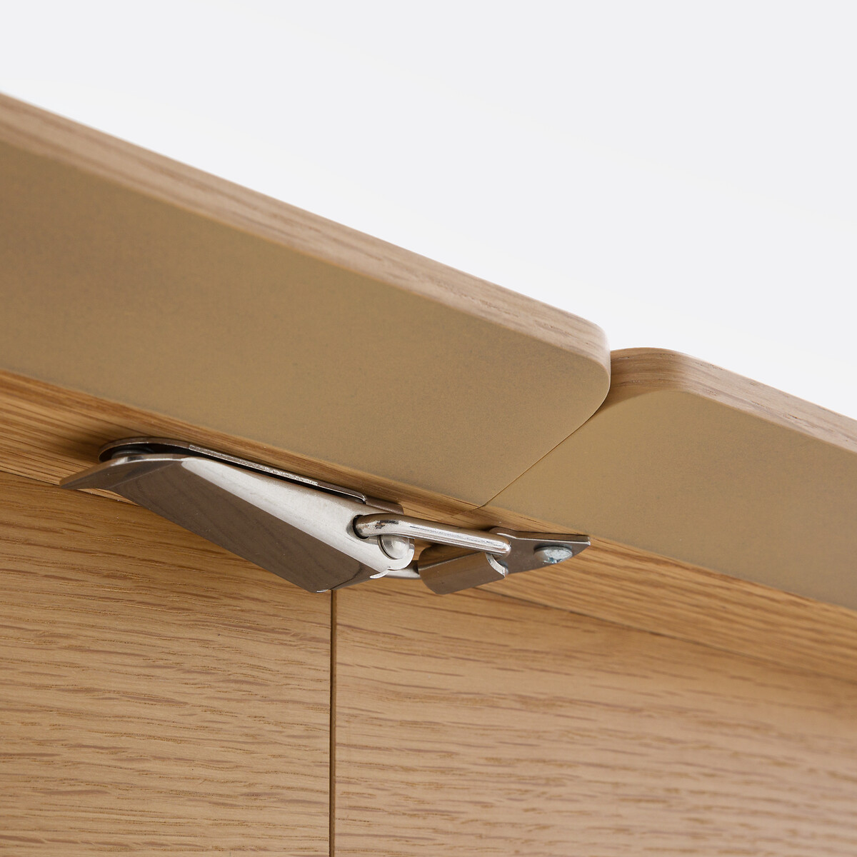 Mesa de comedor extensible de chapado de roble, de 4 a 10 cubiertos, TIOGA color roble, LA REDOUTE INTERIEURS