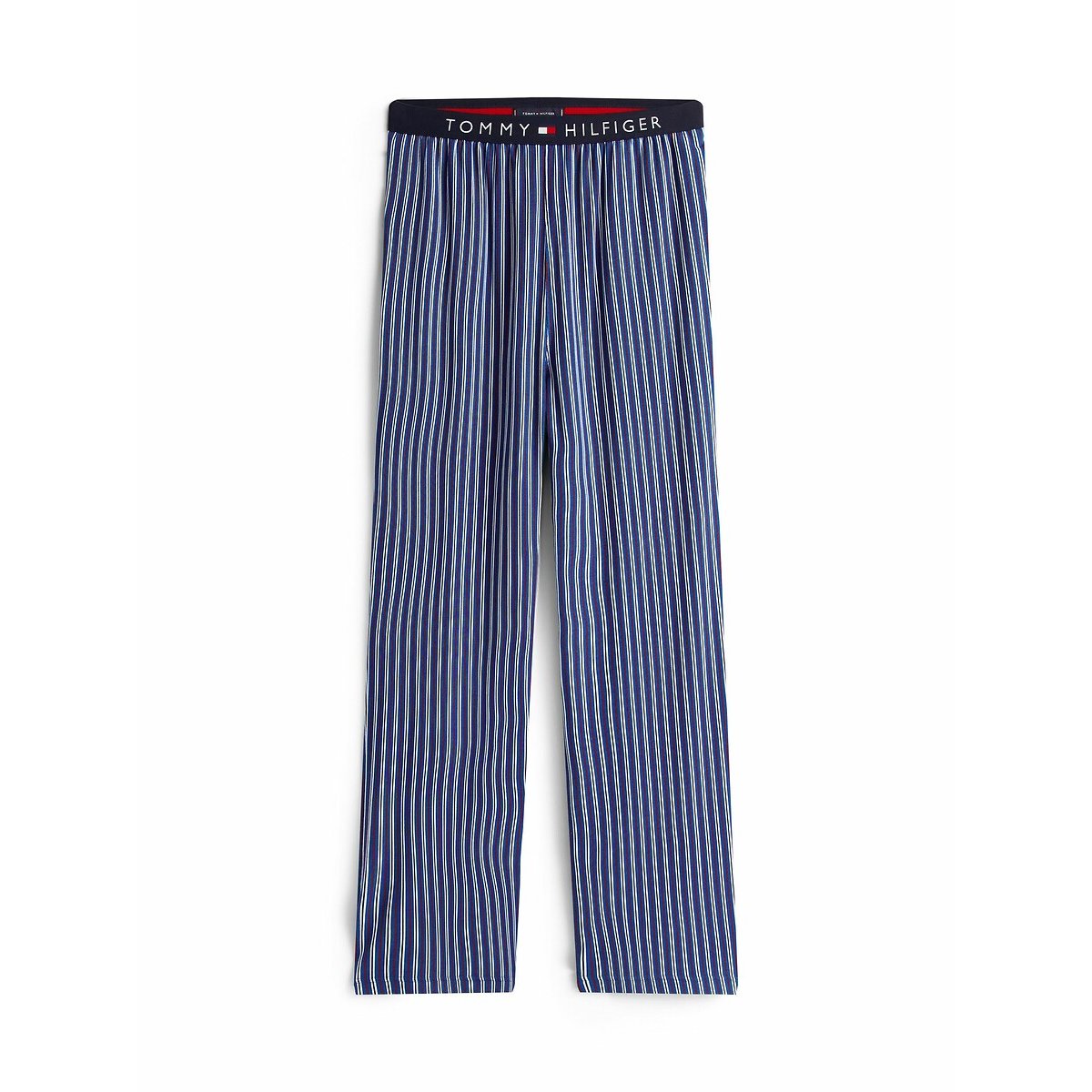 Pyjama long en jersey de coton bleu, TOMMY HILFIGER