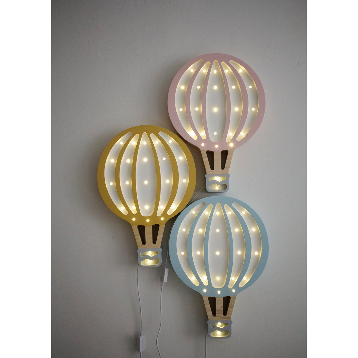 Lampe Veilleuse Montgolfière jaune, LITTLE LIGHTS