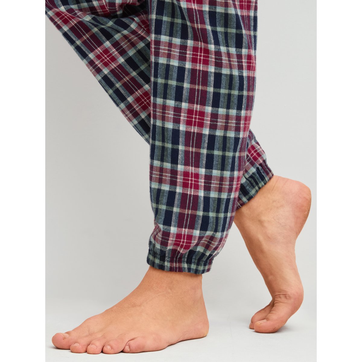 Pyjama en flanelle, boutonné de bout en bout manches longues Coton HOLIDAY DREAMS saphir foncé, CALIDA