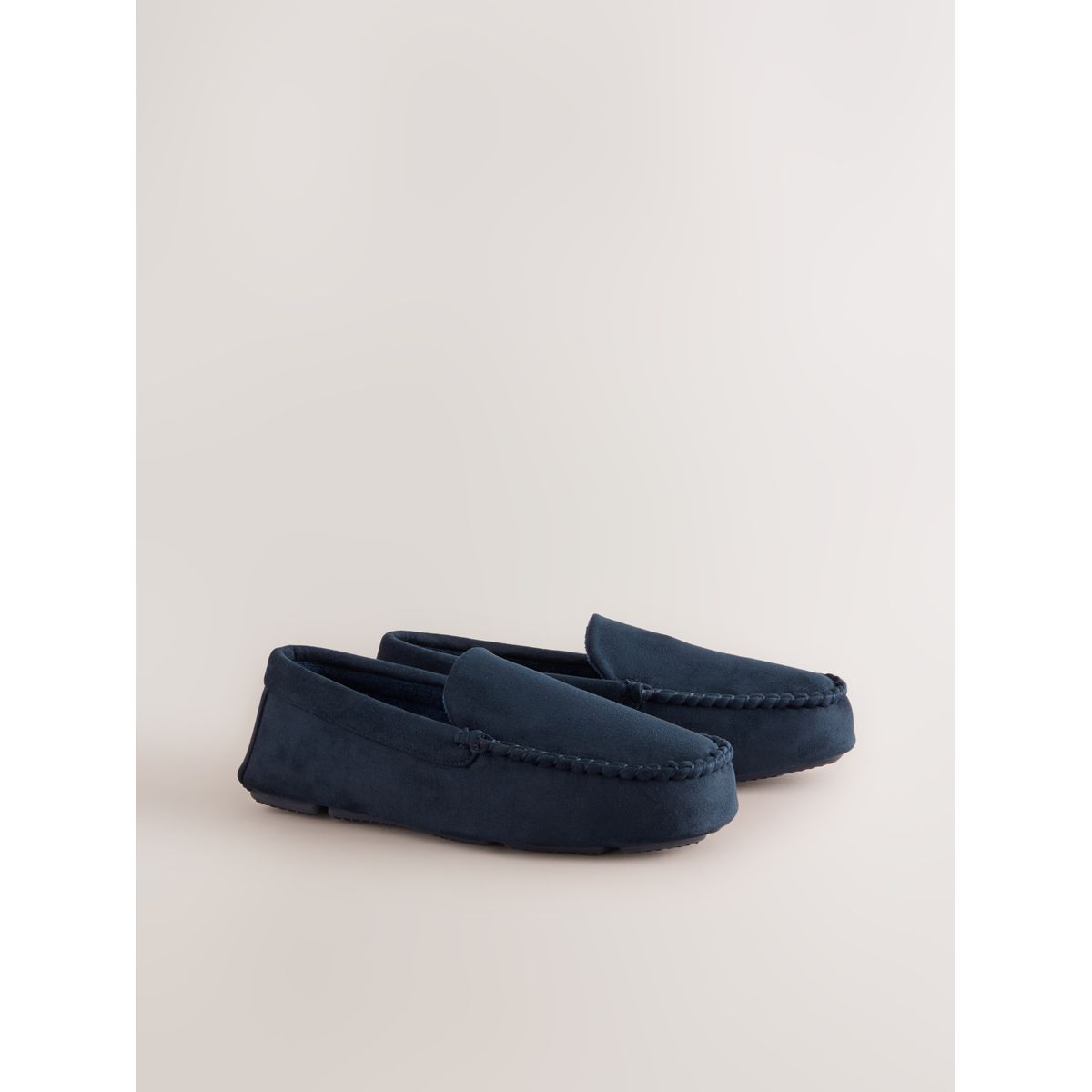 Chaussons style mocassins bleu marine, NEXT