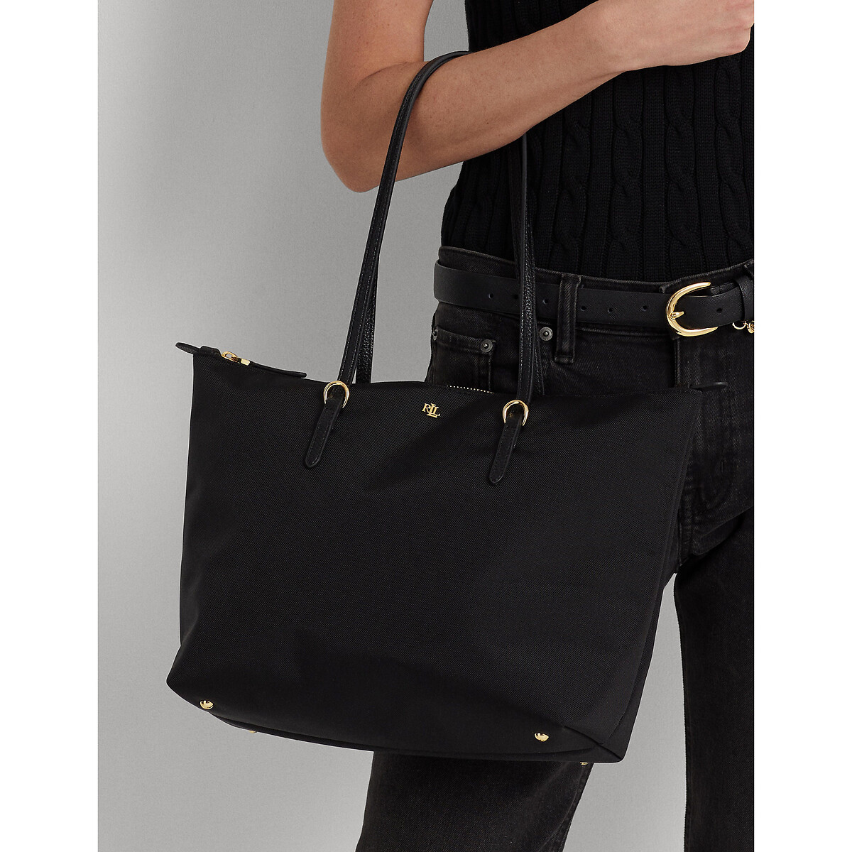 Sac cabas KEATON M noir, LAUREN RALPH LAUREN