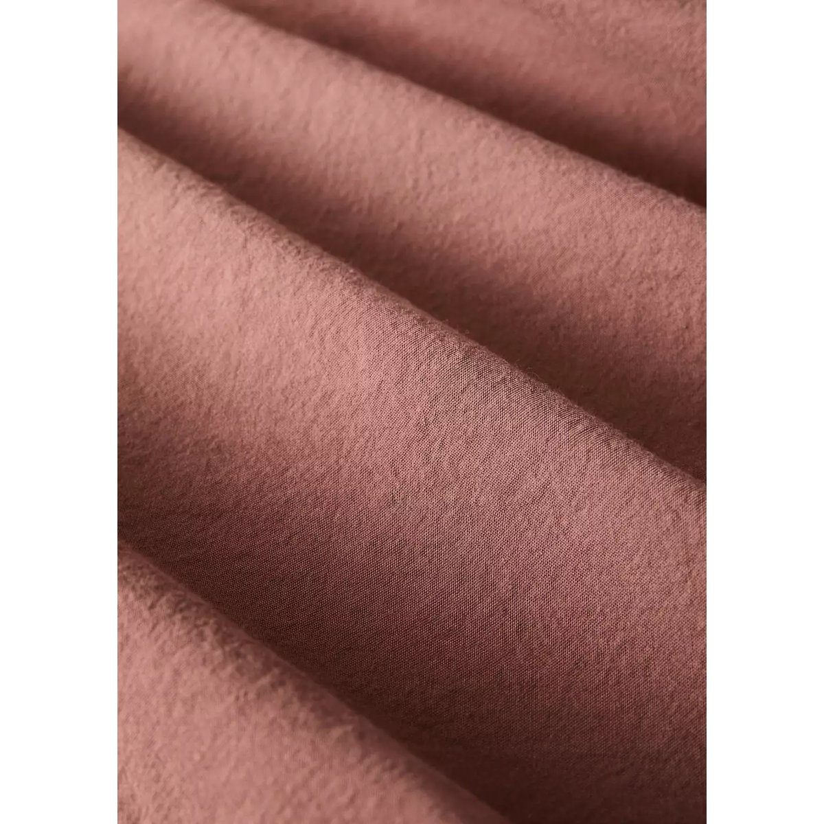 Housse de couette coton lavé volant en gaze effiloché lit 90 cm rose géranium, MANGO HOME
