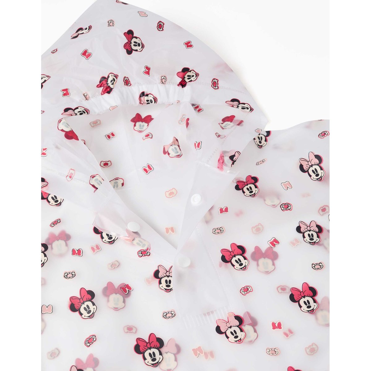 Poncho de pluie avec capuche et imprimé Minnie rouge, ZIPPY