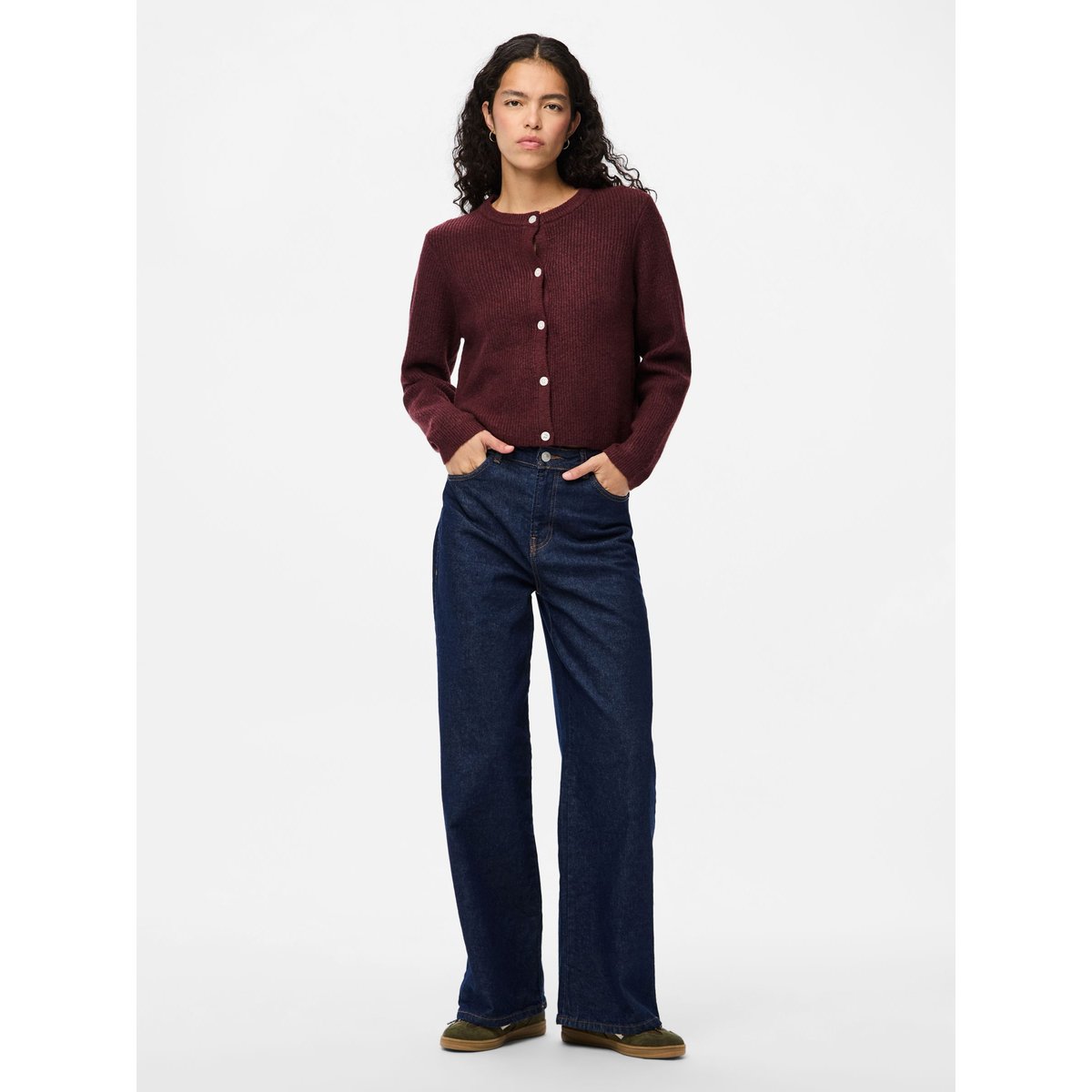 Cardigan En Maille tawny port, PIECES