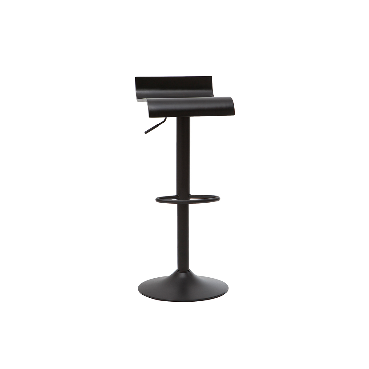 Tabourets de bar design noirs (lot de 2) SURF noir, MILIBOO
