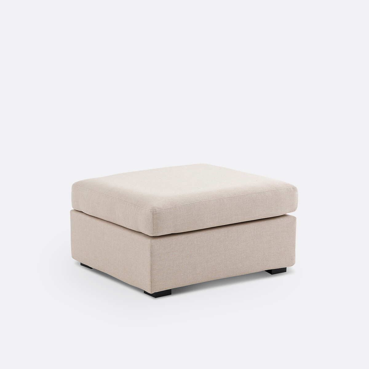 Puf jaspeado, confort superior, Robin natural, SO'HOME
