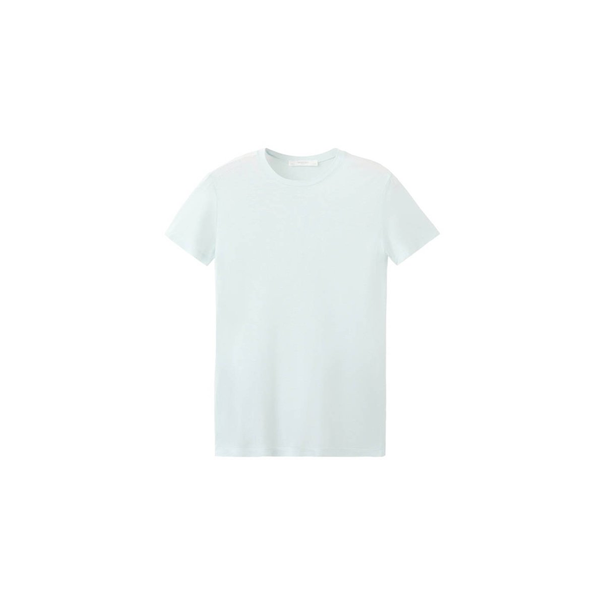 T-shirt micromodal manches courtes bleu, MANGO