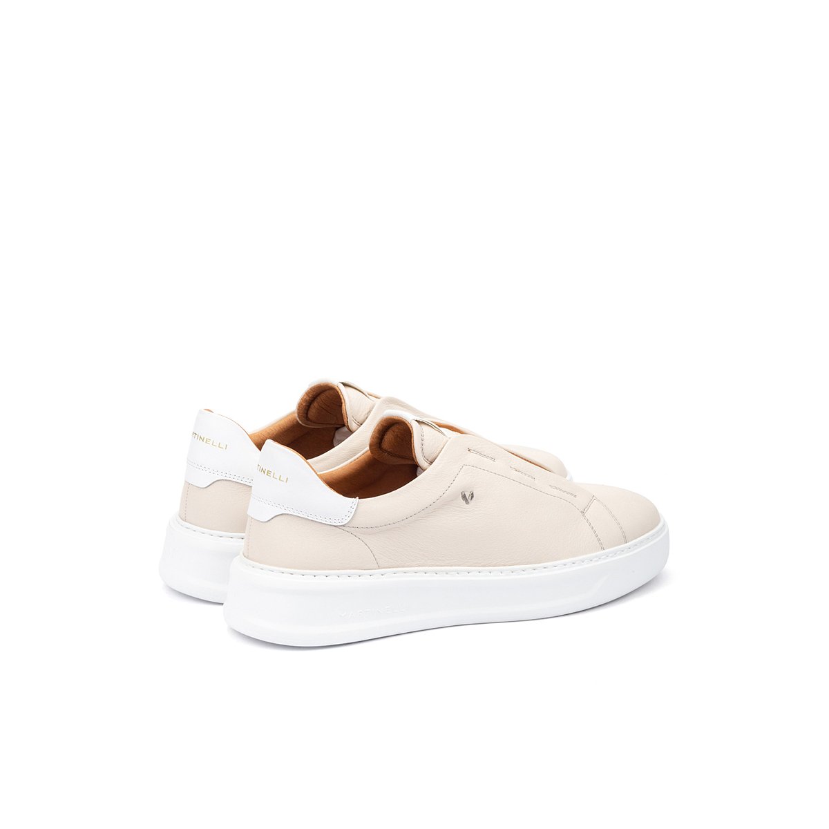 Baskets cuir Sullivan off white, MARTINELLI