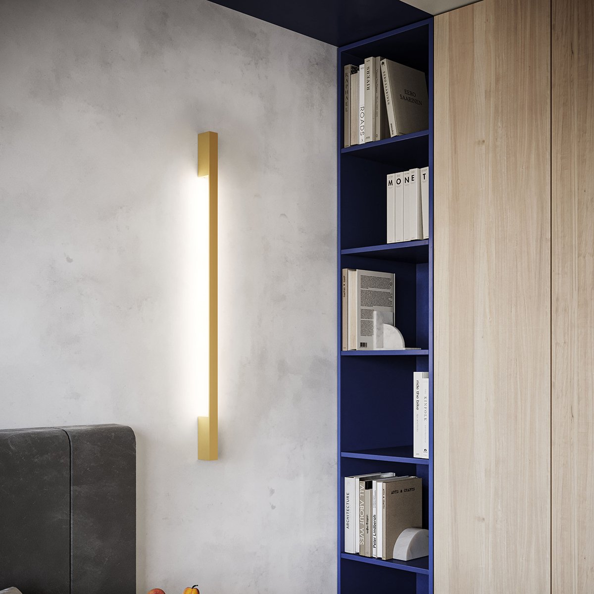 Applique murale Aluminium Doré LED 1 Sappo doré, EDEN