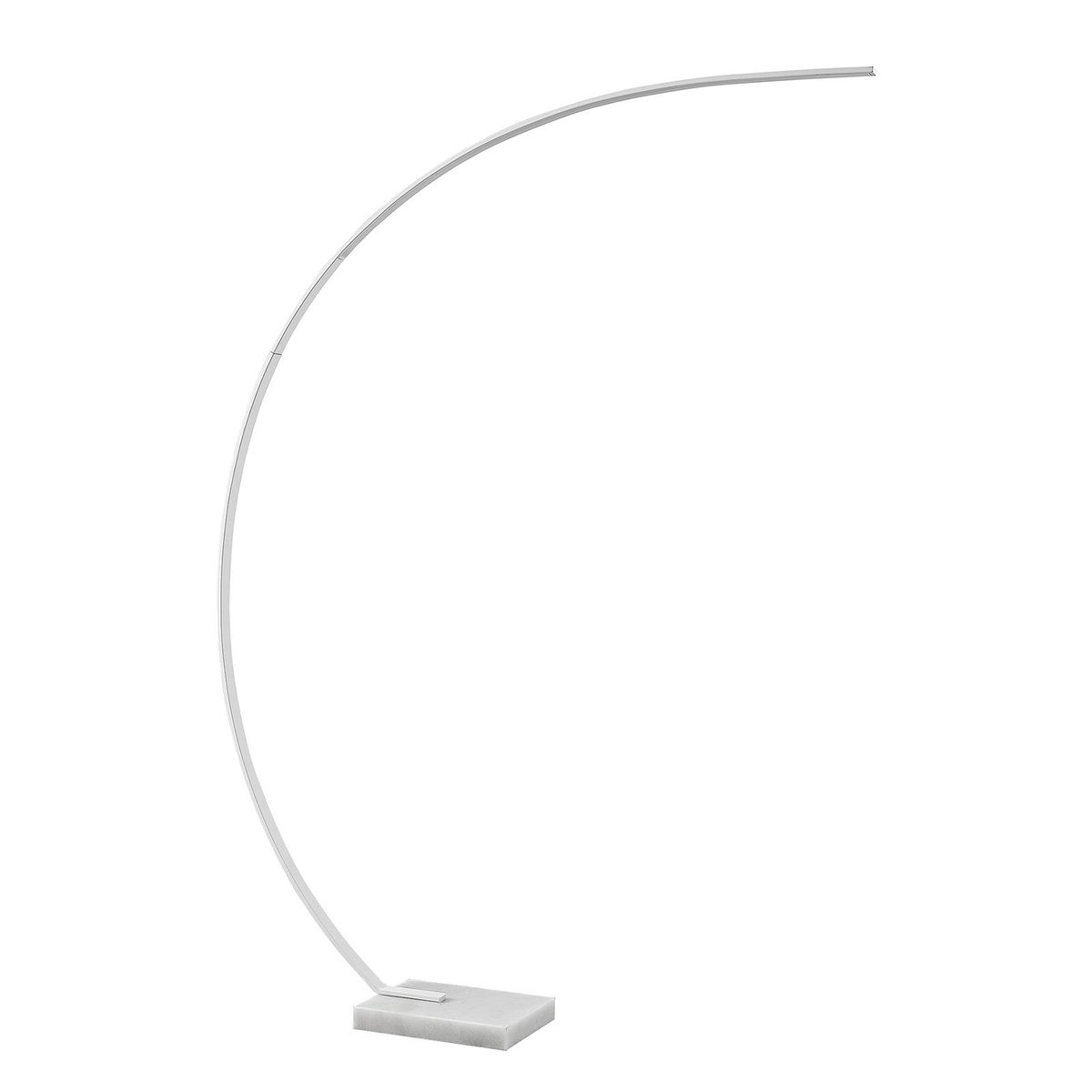 Lampadaire en métal moderneLED, Kendra blanc, LINDBY