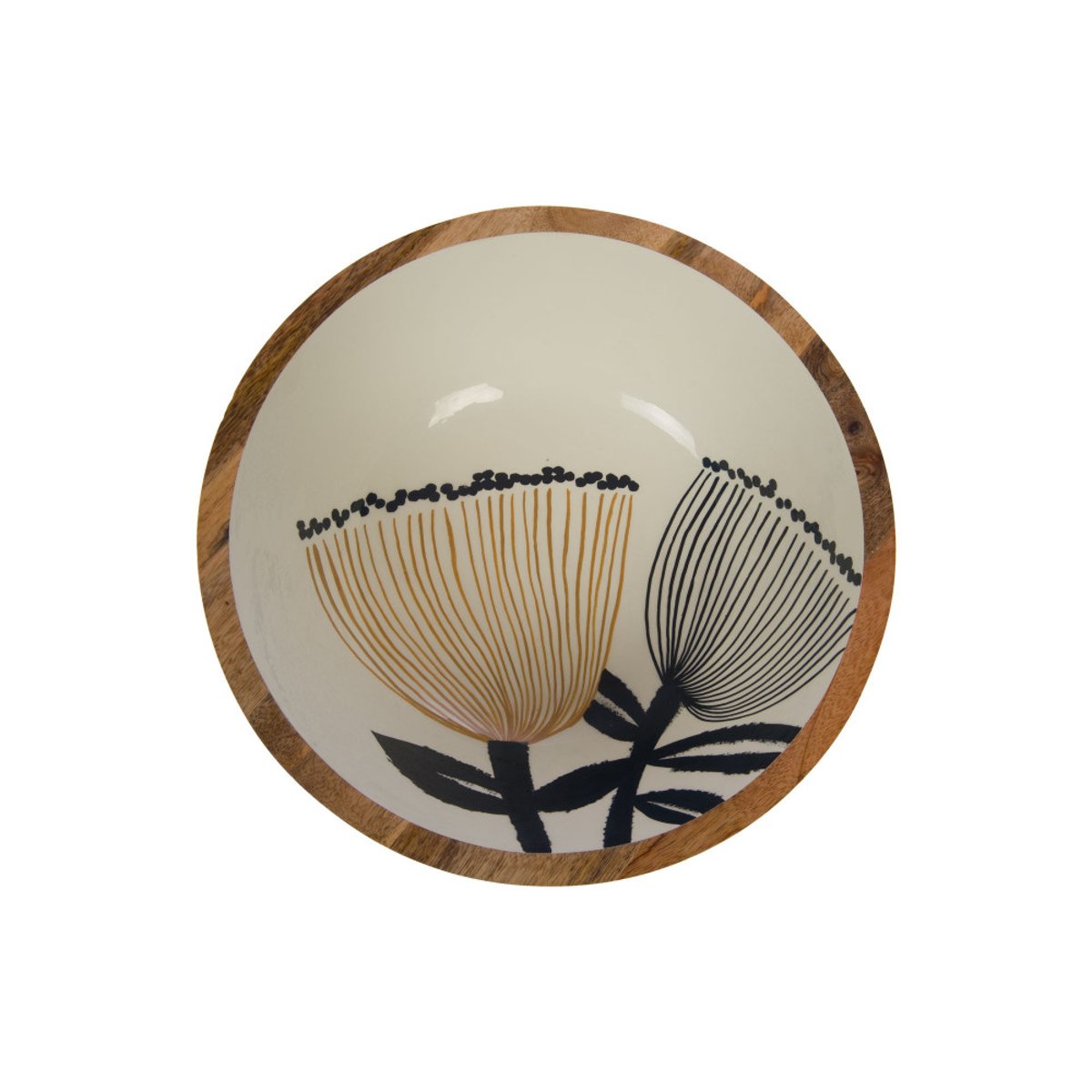 Saladier Eva 35 cm marron, AMADEUS