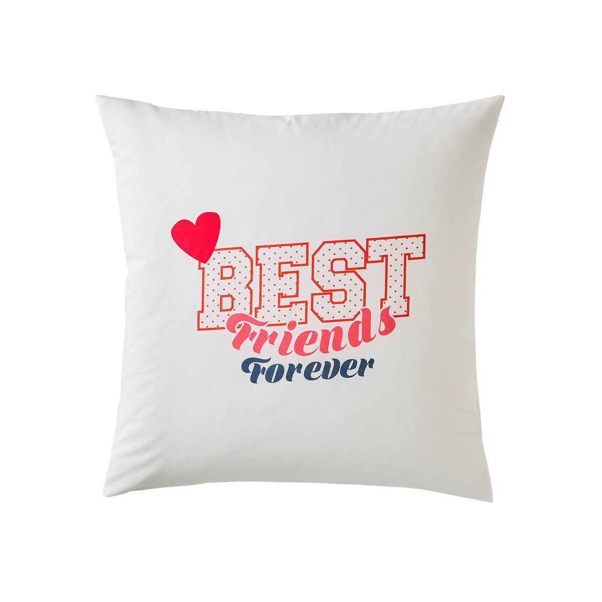 Parure housse de couette + taie d'oreiller BFF écru, VERTBAUDET