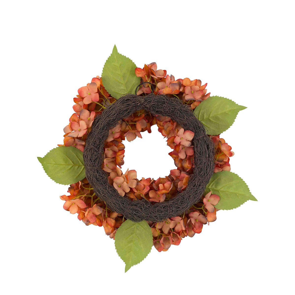 Rust Hydrangea Wreath orange, ÉDITÉ