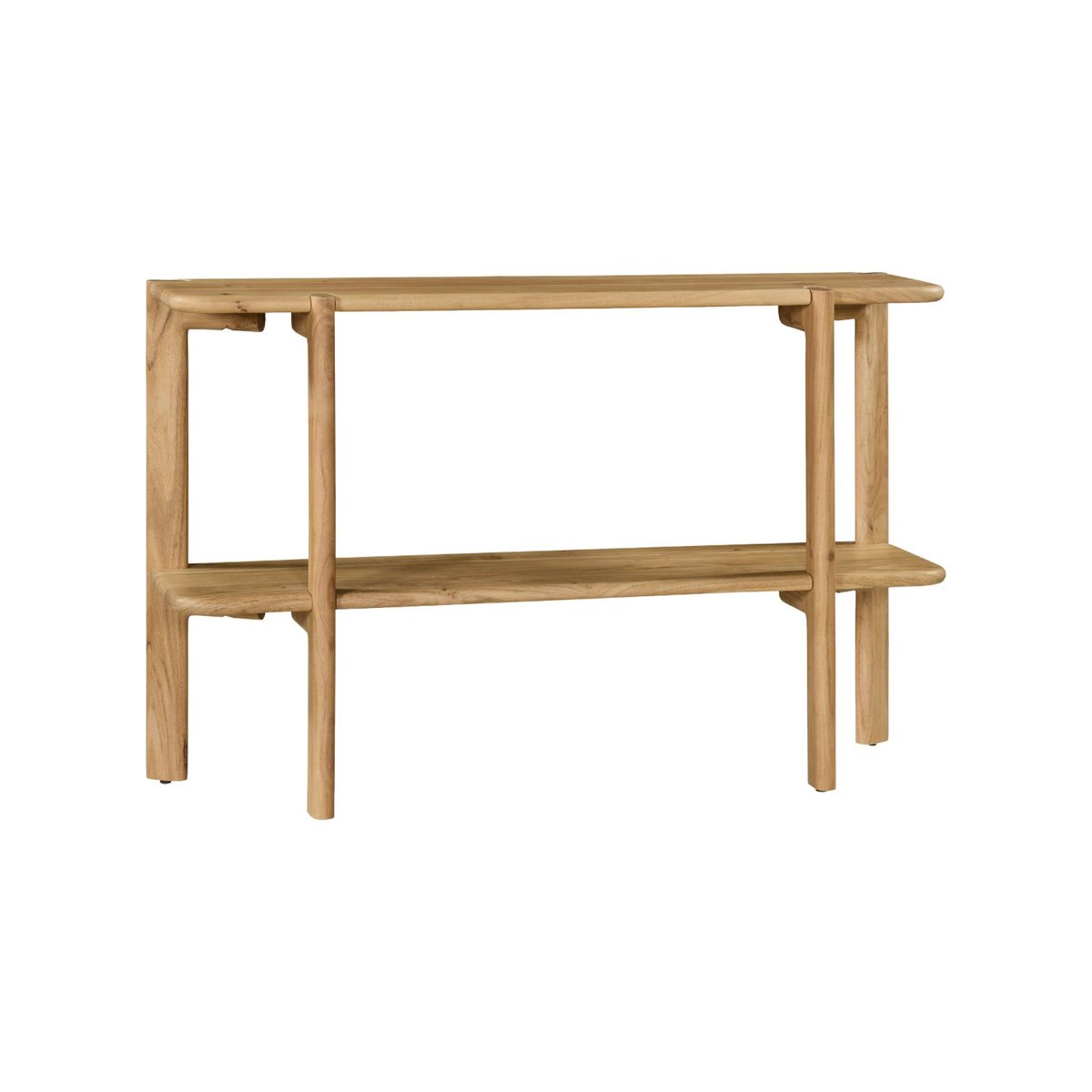 Console exotique bois d'acacia 1 étagère REVA naturel, SWEEEK