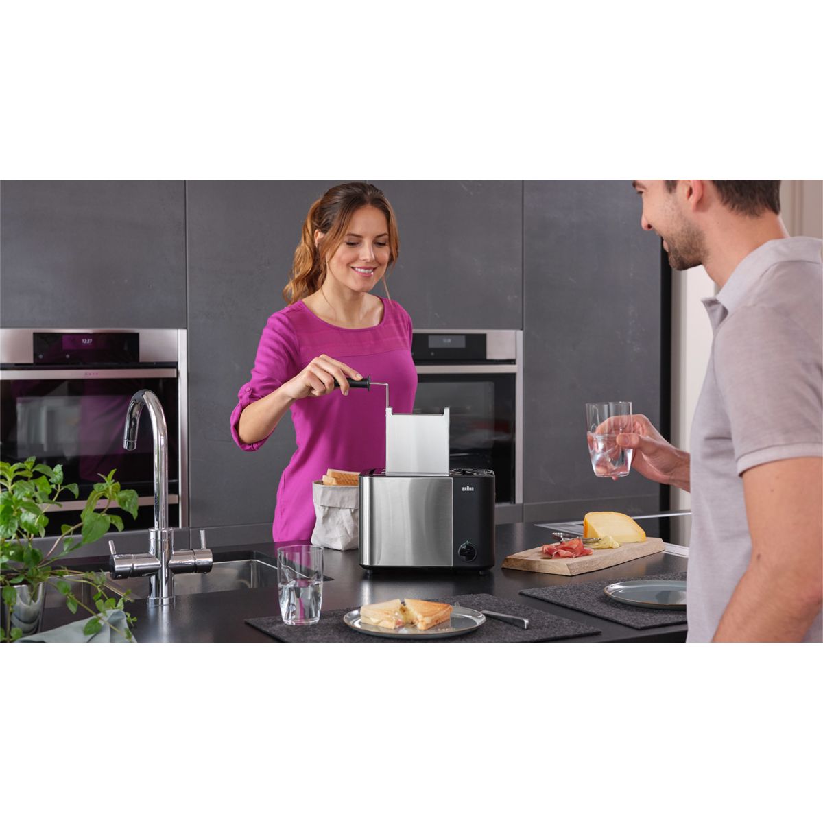 Toaster HT5015BK noir, BRAUN